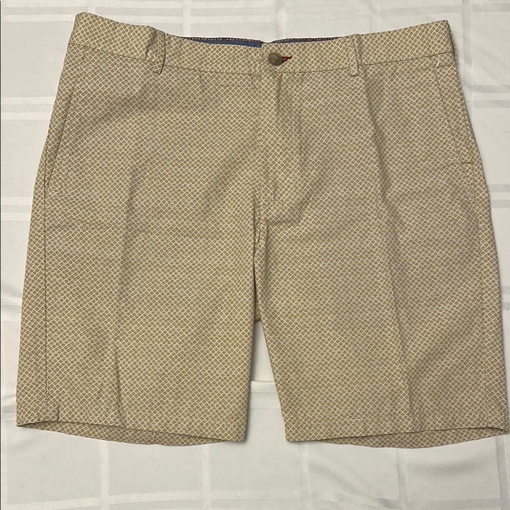 Men's Tan Patterned Shorts